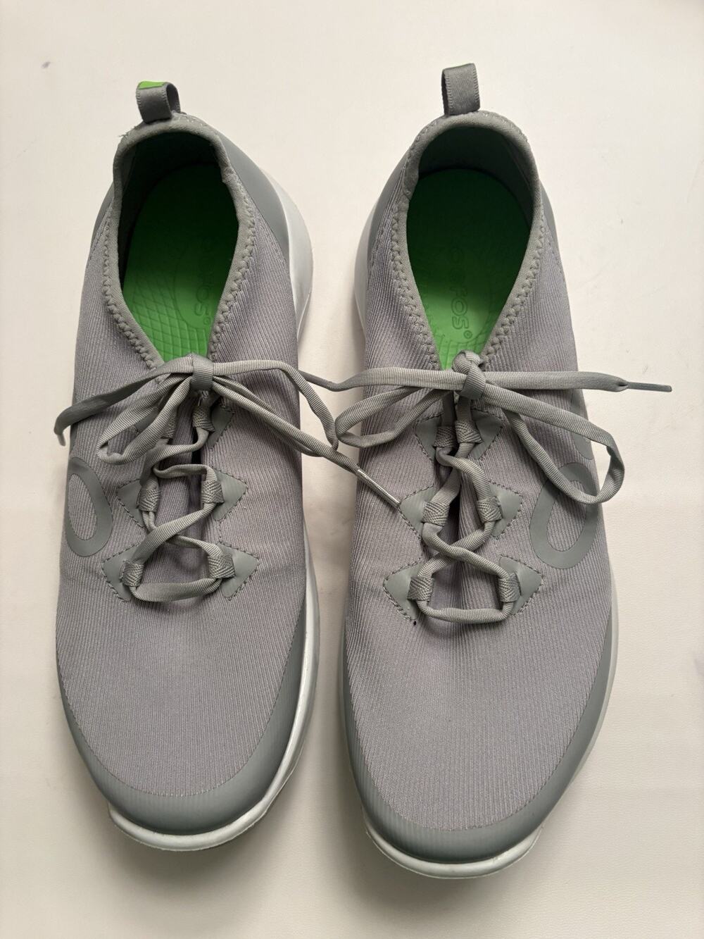 OOFOS OOMg Women’s Sz 11 Sport LS Slate Grey Recovery Sneakers Lace Up